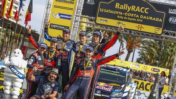 El podio de Rally de Espa&ntilde;a de 2016.