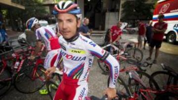 Purito Rodríguez durante la jornada de descanso.