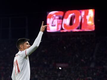 1-0. Joaquin Correa celebró el primer gol.