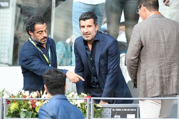 Luis Figo en el partido de Jan-Lennard Struff contra Aslán Karátsev.