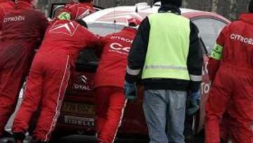 <strong>MALA SUERTE.</strong> Loeb ha visto como en esta segunda prueba del Campeonato del Mundo no podrá puntuar.