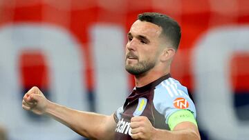Soccer Football - UEFA Europa League - Aston Villa v Bologna - Villa Park, Birmingham, Britain - September 25, 2025 Aston Villa's John McGinn celebrates scoring their first goal Action Images via Reuters/Andrew Boyers
