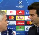 Solari se fue de una entrevista cuando le preguntaron si pasaba algo con Keylor Navas
