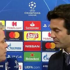 Solari se fue de una entrevista cuando le preguntaron si pasaba algo con Keylor Navas