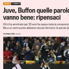 La sincera carta de 'La Gazzetta' a Buffon: “Gigi, pide perdón..."