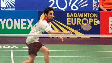 Pablo Abián, en una imagen de archivo durante el Europeo de Bádminton.