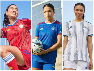 Debutante en un Mundial, Adidas viste a Filipinas en la gran cita planetaria con tres elásticas diferentes, una azul, una blanca y otra roja. Con ellas quería representar tres cosas: el trabajo duro y la perseverancia, la llama del corazón y las nuevas etapas.