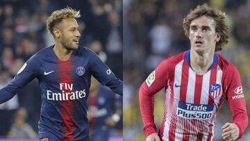 Neymar, en los números de Griezmann con casi 50 partidos menos