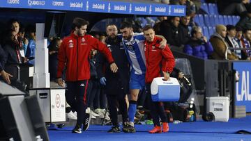 Partido Deportivo de La Coruña - Castellón pablo Vázquez lesion