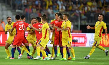 Chile visitó a Rumania en su último partido amistoso antes de Copa Confederaciones.