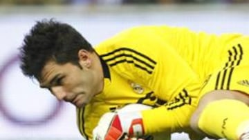 Adán, con el Real Madrid.