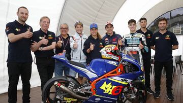 María Herrera con Bautista y Márquez.