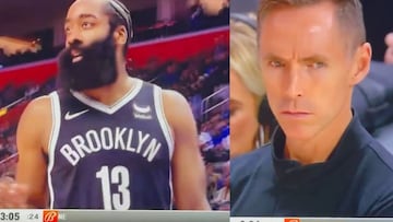 Harden protagoniza una de las jugadas más absurdas vistas: la cara de Nash lo dice todo...