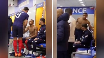 Pillan una de las mayores manías de Mbappé: atentos a lo que hace tras acercarse Giroud...