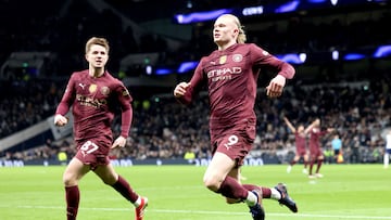 Erling Haaland scored a first-half winner in North London, as Manchester City beat Tottenham Hotspur to boost their hopes of a top-four finish.