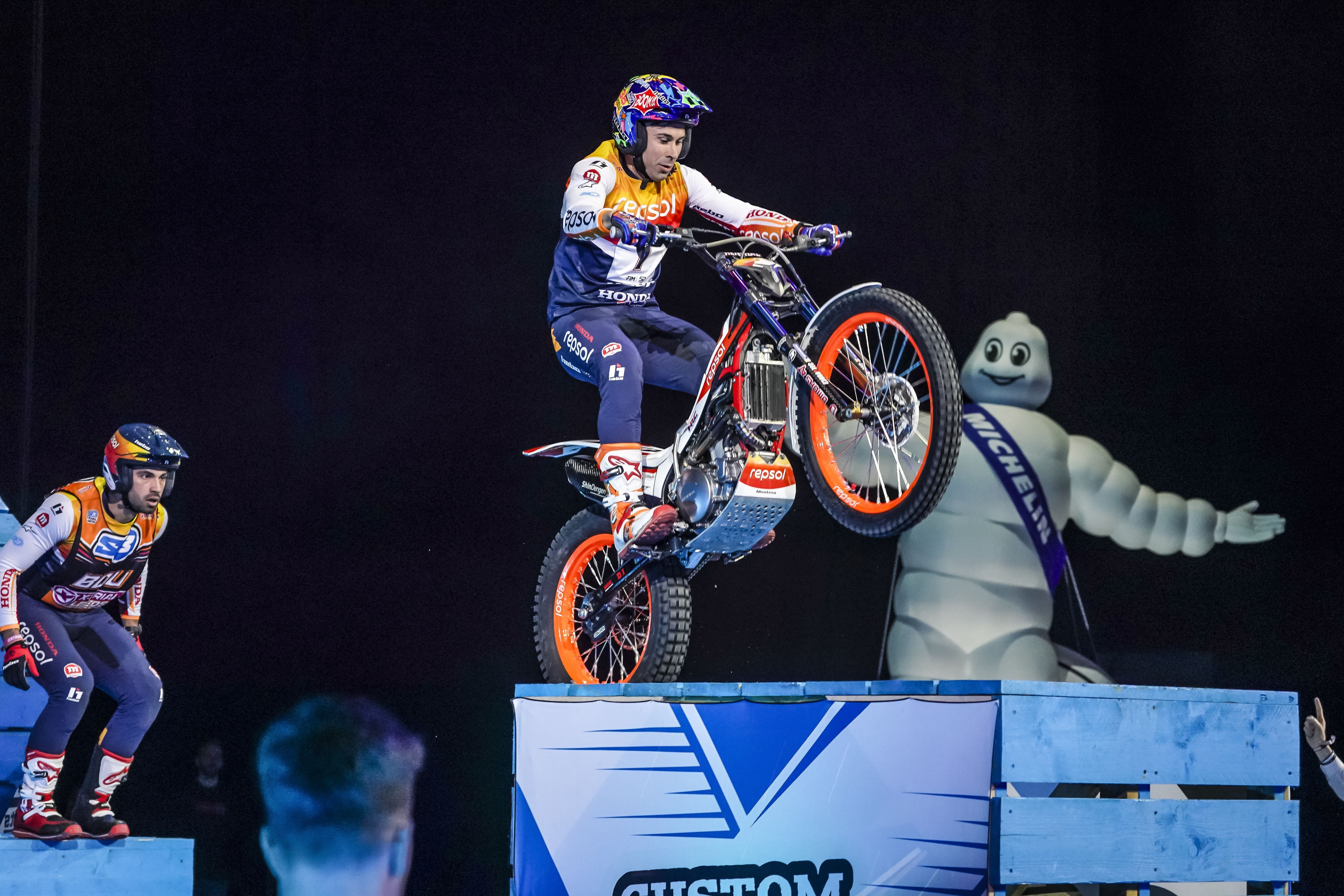 Toni Bou, con la Montesa Honda en el X-Trial de Leeds.