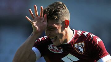 Andrea Belotti con el Torino. 