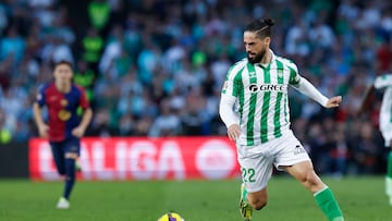Isco durante el partido contra el Barcelona en LaLiga EA Sports.