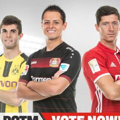 Chicharito es nominado al jugador del mes de la Bundesliga
