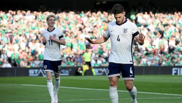 Former Ireland youth team players Declan Rice and Jack Grealish are on target in Dublin as England record a comfortable League B victory.