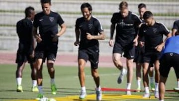 Entrenamiento del Málaga