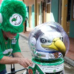 Where does the expression, ‘grease the poles’ come from in Philadelphia’s Super Bowl tradition?