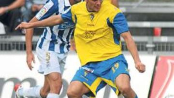 <b>PROTAGONISTA. </b>Víctor Ormazábal fue el autor del gol en el partido ante el Recre del pasado sábado.