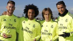 Ramos, Marcelo, Modric y Cristiano. 