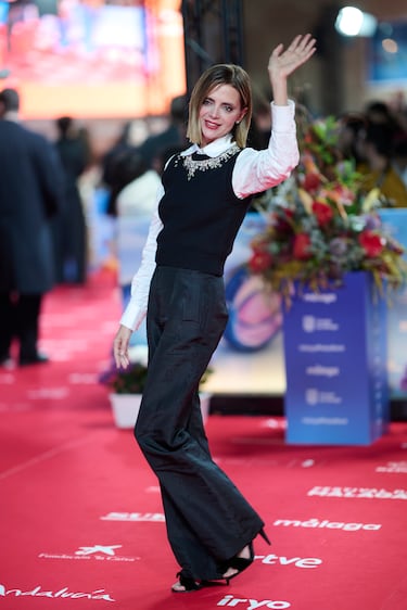   Macarena Gómez durante el 2025 Málaga Film Festival. 