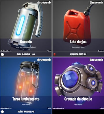 Todas las armas y objetos arrojadizos de la Temporada 6 de Fortnite