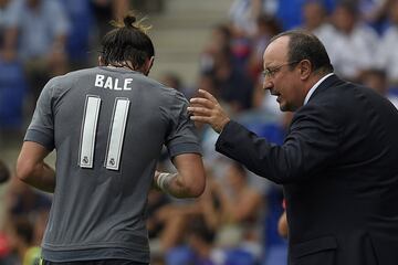 Tras la salida de Ancelotti y la llegada de Ben¨ªtez, Bale arranca como un tiro la campa?a 2015-16. Unas declaraciones de su agente diciendo que ten¨ªa que jugar por detr¨¢s del punta provocan una gran pol¨¦mica, pero Gareth cumple: marca cuatro goles al Rayo (se qued¨® con nueve jugadores) en una acci¨®n portentosa¡