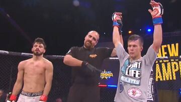 Dani Barez celebra su victoria en Bamma 30.