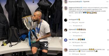 Marité Matus felicitó a Arturo Vidal y dividió a los hinchas