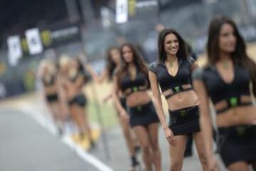 Las chicas de Monster estuvieron acompañando a los pilotos de motociclismo durante el pasado Gran Premio de Francia.