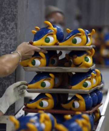 Fuleco, el armadillo de Brasil 2014, listo para el Mundial