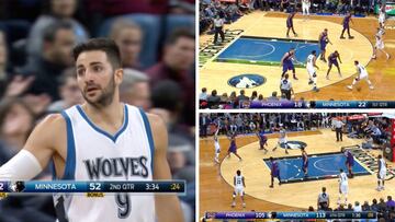 Ricky Rubio deslumbró ante los Suns: 12 asistencias de genio