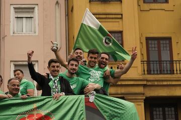 La fiesta conjunto racinguista tras el ascenso a segunda.