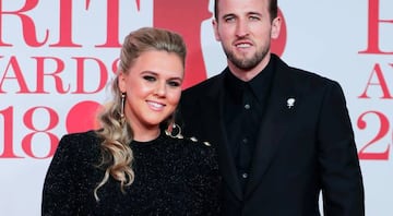 Harry Kane acudió acompañado de su pareja Katie Goodland, que espera su primer hijo.