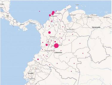 Mapa de casos y muertes por coronavirus por departamentos en Colombia: hoy, 28 de julio