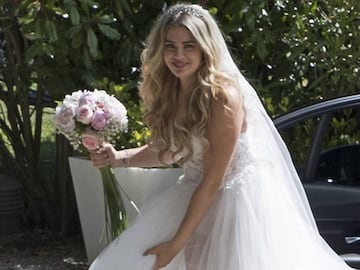 Jenni Rueda durante su boda con el futbolista Iago Aspas  en Poio, Pontevedra.
 15/06/2019