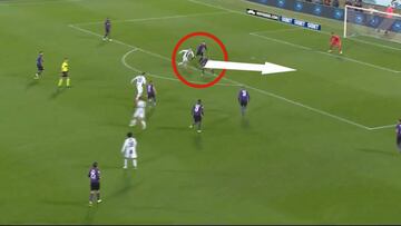 El movimiento de Cristiano es para poner en las escuelas de fútbol: medio gol... ¡y sin tocarla!