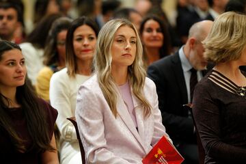 Alexia Putellas, jugadora del Fútbol Club Barcelona femenino, premiada como la deportista española que más se ha distinguido durante el año 2021 en su actuación deportiva, tanto a nivel nacional como internacional.
