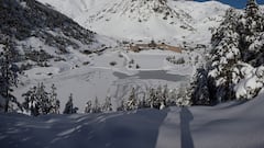 Robo de película en el Pirineo: huyen en trineo con una caja fuerte de 300 kilos