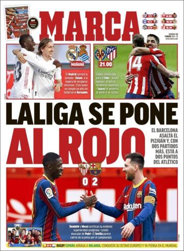 "Máxima presión"... las portadas deportivas de hoy