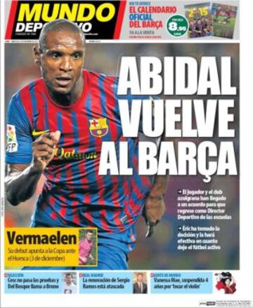 Portadas de la prensa deportiva