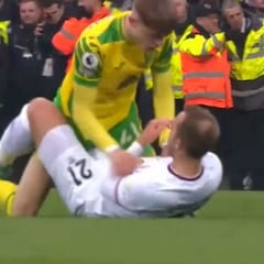 Se encara con él hasta que se da cuenta de que es Eriksen: su reacción ya es viral