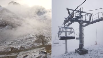 As&iacute; quedaron Baqueira Beret y Grandvalira tras las primeras nevadas de la temporada recibidas en agosto. 