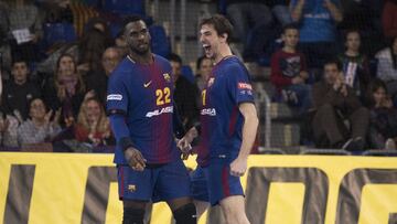 El Barcelona le baja los humos al Ademar León en el Palau