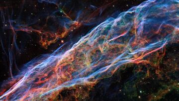 La NASA revela la espectacular imagen de la nebulosa del Velo tomado por Hubble