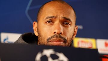 Soccer Football - Champions League - AS Monaco Press Conference - Stade Louis II, Monaco - December 10, 2018 AS Monaco coach Thierry Henry during the press conference REUTERS/Eric Gaillard